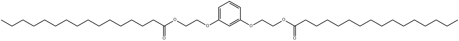 1,3-phenylenebis(oxyethane-2,1-diyl) dihexadecanoate Structure