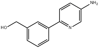 [3-(5-Aminopyridin-2-yl)-phenyl]-methanol Structure