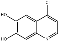 6,7-Quinolinediol, 4-chloro- Structure