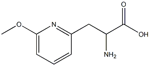 2-AMINO-3-(6-METHOXYPYRIDIN-2-YL)PROPANOIC ACID Structure