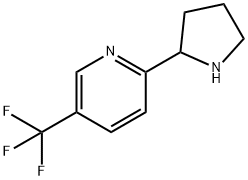 2-(pyrrolidin-2-yl)-5-(trifluoromethyl)pyridine Structure