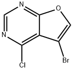 5-bromo-4-chlorofuro[2,3-d]pyrimidine 구조식 이미지