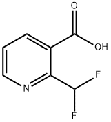 2-(디플루오로메틸)피리딘-3-카르복실산 구조식 이미지