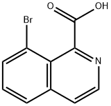 1-Isoquinolinecarboxylic acid, 8-bromo- 구조식 이미지