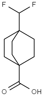 4-(difluoromethyl)bicyclo[2.2.2]octane-1-carboxylic acid 구조식 이미지