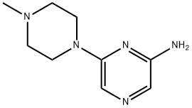 2-Amino-6-(N-methylpiperazin-1-yl)pyrazine 구조식 이미지