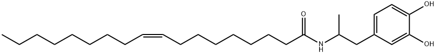 N-(1-(3,4-Dihydroxyphenyl)propan-2-yl)oleamide Structure
