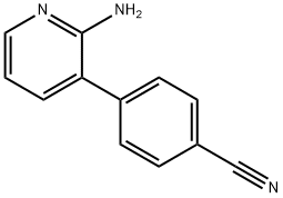 4-(2-AMINOPYRIDIN-3-YL)BENZONITRILE Structure