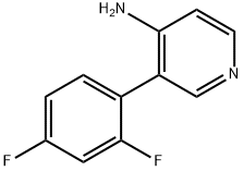 3-(2,4-difluorophenyl)pyridin-4-aMine Structure