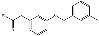 2-{3-[(3-methylphenyl)methoxy]phenyl}acetic acid Structure