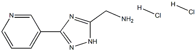 [3-(pyridin-3-yl)-1H-1,2,4-triazol-5-yl]methanamine dihydrochloride Structure