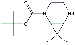 tert-butyl 7,7-difluoro-2,5-diazabicyclo[4.1.0]heptane-2-carboxylate Structure