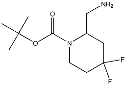 tert-butyl 2-(aminomethyl)-4,4-difluoropiperidine-1-carboxylate Structure