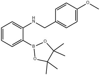 N-(4-methoxybenzyl)-2-(4,4,5,5-tetramethyl-1,3,2-dioxaborolan-2-yl)aniline Structure