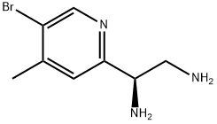 (1R)-1-(5-BROMO-4-METHYL(2-PYRIDYL))ETHANE-1,2-DIAMINE Structure