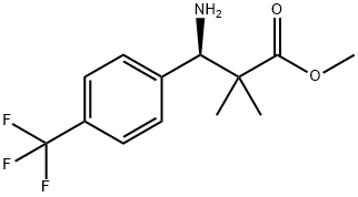 METHYL (3R)-3-AMINO-2,2-DIMETHYL-3-[4-(TRIFLUOROMETHYL)PHENYL]PROPANOATE Structure