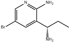 (S)-3-(1-aminopropyl)-5-bromopyridin-2-amine Structure