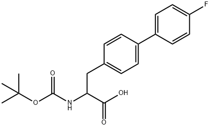 Boc-4-(4-fluorophenyl)-DL-phenylalanine Structure