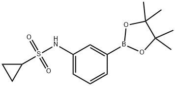 Cyclopropanesulfonamide,N-[3-(4,4,5,5-tetramethyl-1,3,2-dioxaborolan-2-yl)phenyl]- Structure