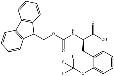 N-Fmoc-2-(trifluoromethoxy)-D-phenylalanine 구조식 이미지