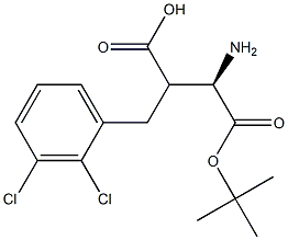 Boc-(R)-3-amino-2-(2,3-dichlorobenzyl)propanoicacid Structure