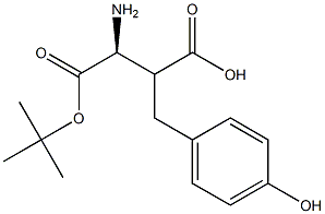 Boc-(S)-3-amino-2-(4-hydroxybenzyl)propanoicacid Structure