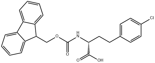 N-Fmoc-4-chloro-D-homophenylalanine Structure