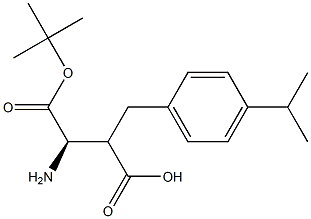 Boc-(R)-3-amino-2-(4-isopropylbenzyl)propanoicacid 구조식 이미지