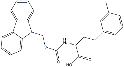 N-Fmoc-3-methyl-D-homophenylalanine 구조식 이미지