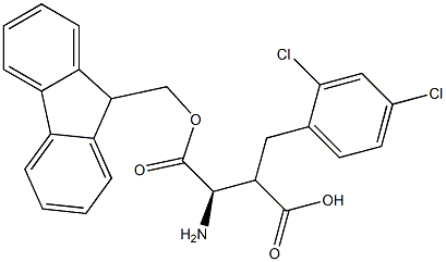 Fmoc-(R)-3-amino-2-(2,4-dichlorobenzyl)propanoicacid Structure