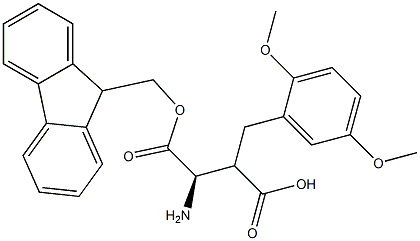 Fmoc-(R)-3-amino-2-(2,5-dimethoxybenzyl)propanoicacid Structure