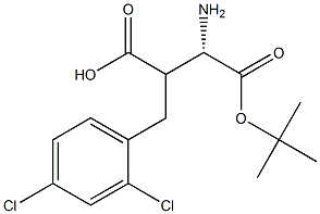 Boc-(S)-3-amino-2-(2,4-dichlorobenzyl)propanoicacid Structure