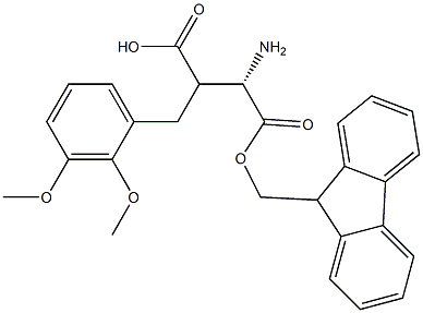 Fmoc-(S)-3-amino-2-(2,3-dimethoxybenzyl)propanoicacid 구조식 이미지