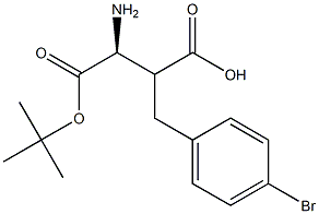 Boc-(S)-2-(4-bromobenzyl)-3-aminopropanoicacid 구조식 이미지