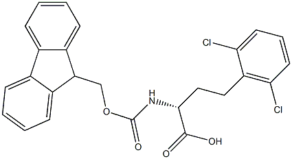 Fmoc-2,6-dichloro-D-homophenylalanine Structure