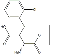 Boc-(R)-3-amino-2-(2-chlorobenzyl)propanoicacid Structure