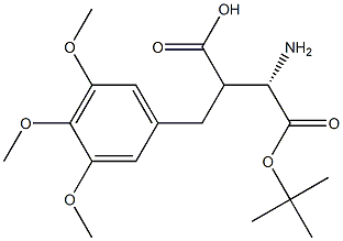 Boc-(S)-3-amino-2-(3,4,5-trimethoxybenzyl)propanoicacid Structure