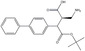 Boc-(R)-3-([1,1'-biphenyl]-4-yl)-2-(aminomethyl)propanoicacid Structure