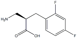 (R)-3-amino-2-(2,4-difluorobenzyl)propanoicacid Structure