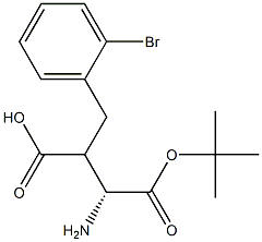 Boc-(R)-2-(2-bromobenzyl)-3-aminopropanoicacid Structure