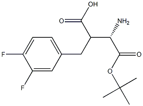 Boc-(S)-3-amino-2-(3,4-difluorobenzyl)propanoicacid Structure