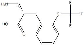(S)-3-amino-2-(2-(trifluoromethoxy)benzyl)propanoicacid Structure