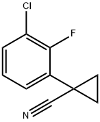 1-(3-Chloro-2-fluorophenyl)cyclopropanecarbonitrile 구조식 이미지