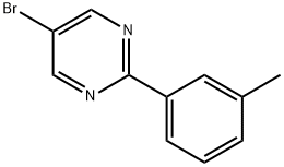 5-Bromo-2-(3-tolyl)pyrimidine 구조식 이미지