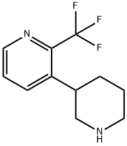 3-(piperidin-3-yl)-2-(trifluoromethyl)pyridine Structure