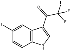 2,2,2-Trifluoro-1-(5-fluoro-3-indolyl)ethanone 구조식 이미지