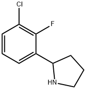 2-(3-CHLORO-2-FLUOROPHENYL)PYRROLIDINE 구조식 이미지