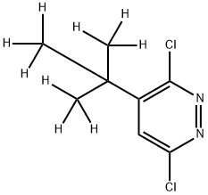 3,6-dichloro-4-(2-(methyl-d3)propan-2-yl-1,1,1,3,3,3-d6)pyridazine Structure