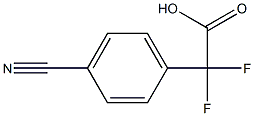 2-(4-cyanophenyl)-2,2-difluoroacetic acid 구조식 이미지