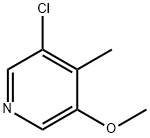 3-chloro-5-methoxy-4-methylpyridine 구조식 이미지